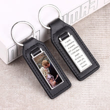 Personalized Custom Leather Metal Keychain Simple Metal Keyring Accessories