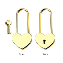 Personalized Heart Padlock Engraved Love Lock Custom Locked in Love Anniversary gift