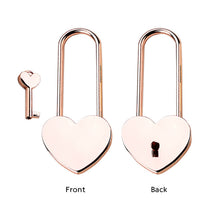 Personalized Gold Love Lock with Actual Handwriting