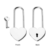 Personalized Gold Love Lock with Actual Handwriting