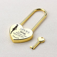Personalized Heart Padlock Engraved Love Lock Custom Locked in Love Anniversary gift