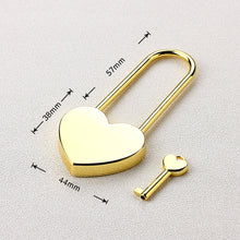 Personalized Heart Padlock Engraved Love Lock Custom Locked in Love Anniversary gift