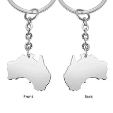 Custom Country Keychain Africa Australia Keyring Personalized Gift for Family