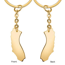 Custom Country Keychain Africa Australia Keyring Personalized Gift for Family