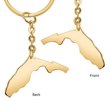 Personalized State Map Keychain Engraved Text Keyring for Family Friend