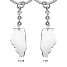 Custom Country Keychain Africa Australia Keyring Personalized Gift for Family