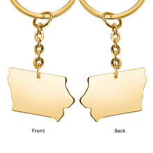 Custom Country Keychain Africa Australia Keyring Personalized Gift for Family