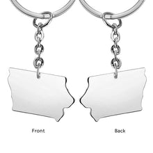 Personalized Keychain United States Keychain Custom Gift for Family Friend