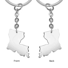 Personalized Keychain United States Keychain Custom Gift for Family Friend