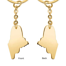 Custom Country Keychain Africa Australia Keyring Personalized Gift for Family