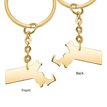 Custom Country Keychain Africa Australia Keyring Personalized Gift for Family