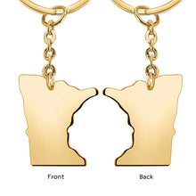 Custom Country Keychain Africa Australia Keyring Personalized Gift for Family