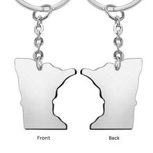 Custom Country Keychain Africa Australia Keyring Personalized Gift for Family