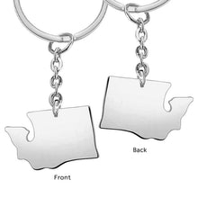 Custom Country Keychain Africa Australia Keyring Personalized Gift for Family