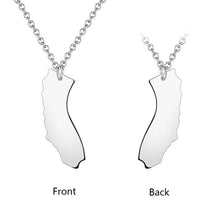 Australia Map Necklace Custom Name Necklace Australia Jewelry for Family