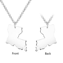 Australia Map Necklace Custom Name Necklace Australia Jewelry for Family