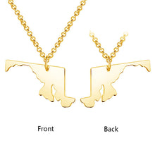 Australia Map Necklace Custom Name Necklace Australia Jewelry for Family