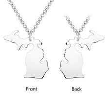 Michigan State Necklace Personalized Name Necklace for Family Engraved Necklace