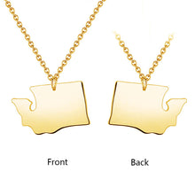 Custom Washington Necklace Home State Necklace Birthday Graduation Gift