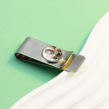 Personalized color photo stainless steel clip buckle custom money clip