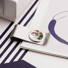 Personalized color photo stainless steel clip buckle custom money clip
