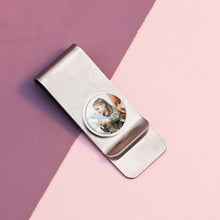 Personalized color photo stainless steel clip buckle custom money clip