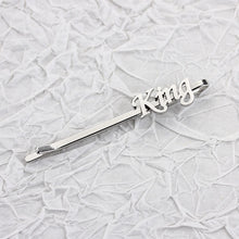 Custom Named Initials Tie Clip for Dad, Personalized Named Initials Tie Bar
