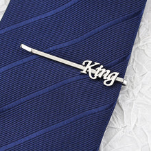 Custom Named Initials Tie Clip for Dad, Personalized Named Initials Tie Bar