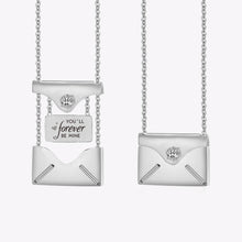 Personalized Custom Envelope Handwriting Fingerprint Necklace Gift for Mom