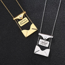 Personalized Custom Envelope Handwriting Fingerprint Necklace Gift for Mom