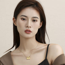 Personalized Custom Envelope Handwriting Fingerprint Necklace Gift for Mom