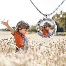 Glass Photo Box Pendant DIY Photo Frame Couple Necklace