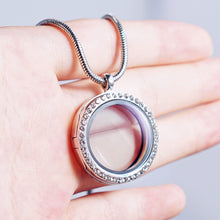 Glass Photo Box Pendant DIY Photo Frame Couple Necklace