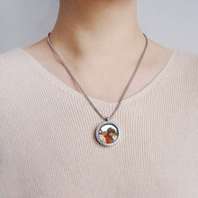 Glass Photo Box Pendant DIY Photo Frame Couple Necklace