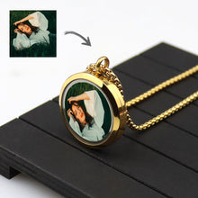 30MM Threaded Stainless Steel Pendant Glossy Glass Photo Case Floating locket Necklace