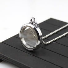 30MM Threaded Stainless Steel Pendant Glossy Glass Photo Case Floating locket Necklace