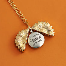 Sunflower-Shaped Personalized Custom Disc Pendant Gold Engraved Text Necklace