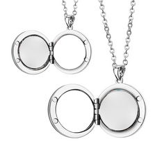 Personalized Custom Photo Box Pendant Disc Can Engrave Handwriting Fingerprint Necklace