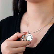 Personalized Custom Photo Box Pendant Disc Can Engrave Handwriting Fingerprint Necklace