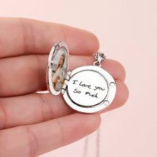 Personalized Custom Photo Box Pendant Disc Can Engrave Handwriting Fingerprint Necklace