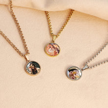 Stainless Steel Cabochon Color Printing Pendant Personalized Photo Necklace