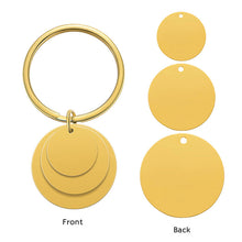 Custom Keychain Engraved Photo Text Drive Safe Keychain Gift for Dad Mom Kid