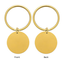 Custom Round Keychain Pet Tags Engraved Photo Keychain Actual Handwriting Keyring