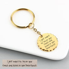 Actual Fingerprint Handwriting Keychain, Memorial Thumbprint Keyring