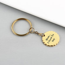 Voice QR Code Personalized Round Lace Keychain, Unique Gift for Friends