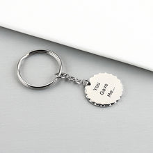 Voice QR Code Personalized Round Lace Keychain, Unique Gift for Friends