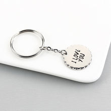 Voice QR Code Personalized Round Lace Keychain, Unique Gift for Friends