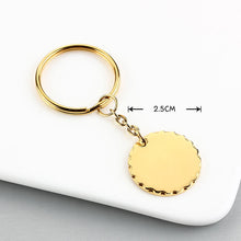 Voice QR Code Personalized Round Lace Keychain, Unique Gift for Friends