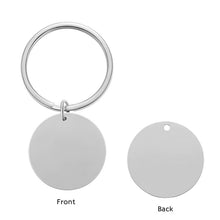 Custom Keychain Engraved Photo Text Drive Safe Keychain Gift for Dad Mom Kid