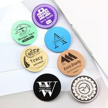 Company Logo Identity Badge Initials Engraved Brooch